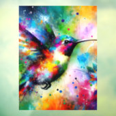 印象派お洒落のハミカラフルドリ ウィンドウサイン (シート3)