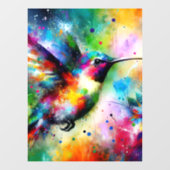 印象派お洒落のハミカラフルドリ ウィンドウサイン (シート)