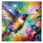 印象派お洒落のハミカラフルドリ タイル (正面)