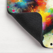 印象派お洒落のハミカラフルドリ マウスパッド (コーナー)