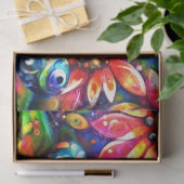 印象派お洒落のフローラカエルの切り離し 薄葉紙 (ギフト)