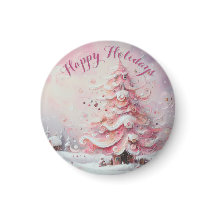 印象派お洒落クリスマスツリーピンク