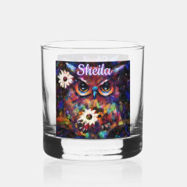 印象派お洒落フローラフウパーソナライズされたル ウイスキーグラス