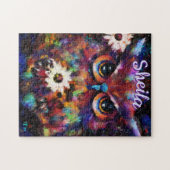 印象派お洒落フローラフウパーソナライズされたル ジグソーパズル (横)