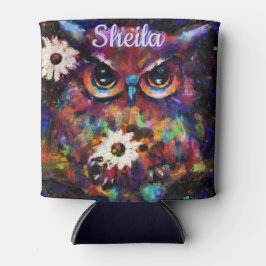 印象派お洒落フローラフウパーソナライズされたル 缶クーラー