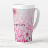 印象派さくらんぼの花 カフェラテマグ (右アングル)