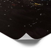 印象派にインスパイアされた星空の夜 ポスター (角)