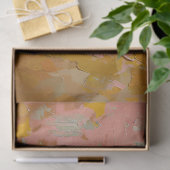 印象派のひまわり青い花瓶のデコパージュ 薄葉紙 (ギフト)