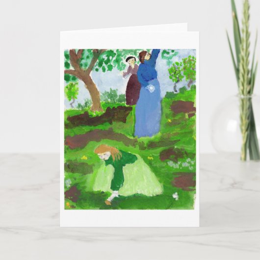 印象派のオマージュのノートカード カード (正面)