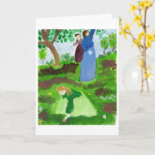 印象派のオマージュのノートカード カード (黄色い花)