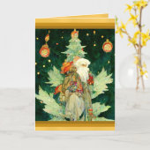 印象派のクリスマスカード 水彩画 豊かな色彩 カード (黄色い花)