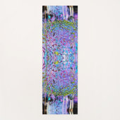 印象派のシャルトリウスとアクアガーデンの花 ヨガマット (正面)