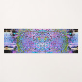 印象派のシャルトリウスとアクアガーデンの花 ヨガマット (正面(横))