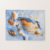 印象派のスタイルのユーラシアヌサッチ絵を描 ジグソーパズル (横)