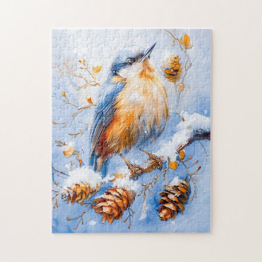 印象派のスタイルのユーラシアヌサッチ絵を描 ジグソーパズル (縦)