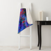 印象派のダークブルーとレッドガーデンの風景 シェルパブランケット (インサイチュ)