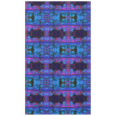 印象派のダークブルーとレッドガーデンの風景 テーブルクロス (正面)