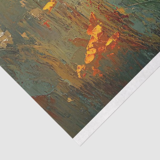 印象派のデイジーフィールドアートデクページ 薄葉紙 (詳細)