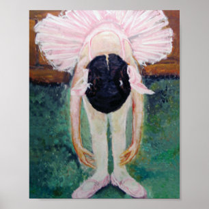 印象派のバレリーナの絵画 リトルダンサー ポスター