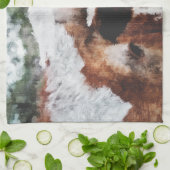 印象派のロングロ色彩の鮮やかーム キッチンタオル (折り畳み)