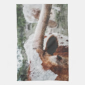 印象派のロングロ色彩の鮮やかーム キッチンタオル (縦)