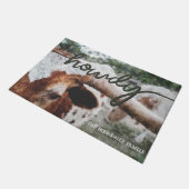 印象派のロングロ色彩の鮮やかーム ドアマット (アングル)