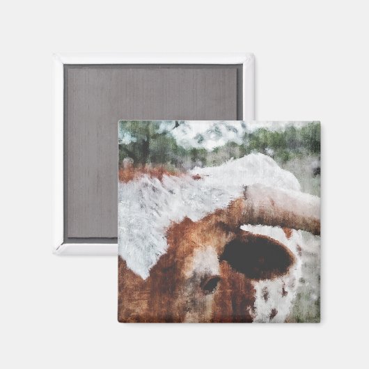 印象派のロングロ色彩の鮮やかーム マグネット (正面/裏面)