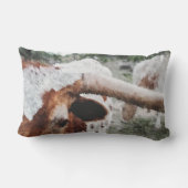 印象派のロングロ色彩の鮮やかーム ランバークッション (裏面)