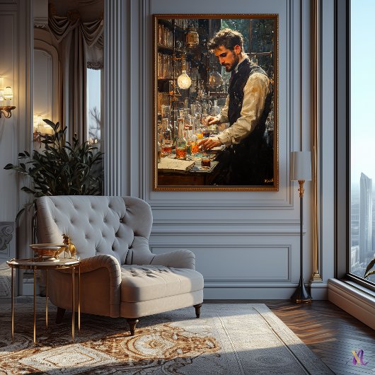 印象派のヴィンテージ研究所 ポスター