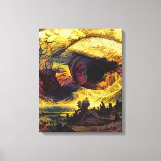 印象派の後素晴らしの風景抽象芸術アート キャンバスプリント (正面)