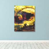 印象派の後素晴らしの風景抽象芸術アート キャンバスプリント (インサイチュ (ウッドフロア))