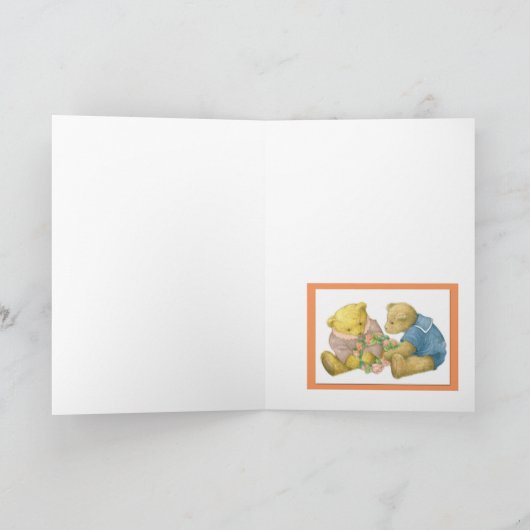 印象派の景色の友情の挨拶 カード (内部)