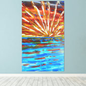 印象派の朝日 キャンバスプリント (インサイチュ (ウッドフロア))