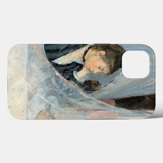 . .印象派の母が子どもの眠りを見る Case-Mate iPhoneケース (裏面 (横))