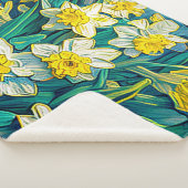 印象派の水仙 シェルパブランケット (3/4)