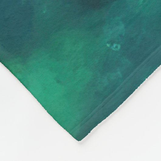 印象派の水彩熱帯島の風景 フリースブランケット (角)