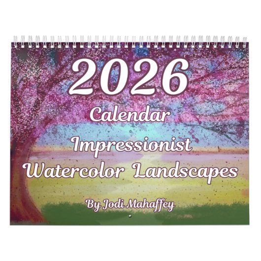 印象派の水彩風景2026カレンダー カレンダー (カバー)