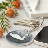 印象派の白鳥 キーホルダー (正面右)