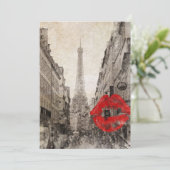 印象派の秋の風景 パリ エッフェル塔 招待状 (スタンド正面)