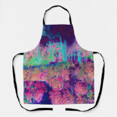 印象派の紫とホットピンクの風景 エプロン (正面)