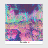 印象派の紫とホットピンクの風景 シール (シート)