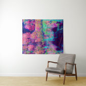 印象派の紫とホットピンクの風景 タペストリー (インサイチュ(横))