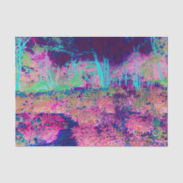 印象派の紫とホットピンクの風景 薄葉紙