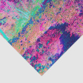 印象派の紫とホットピンクの風景 薄葉紙 (詳細)