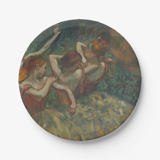 印象派の絵画、四人のダンサー、エドガー・ドガ ペーパープレート (正面)