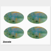 印象派の色をサンライズのシールで 楕円形シール (シート)