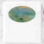 印象派の色をサンライズのシールで 楕円形シール (バッグ)