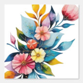 印象派の花の水彩 壁紙 (正面)