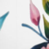 印象派の花の水彩 壁紙 (縫い目)