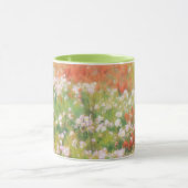 印象派の花の芸術マグカップ 野の花の草原 マグカップ (中央)